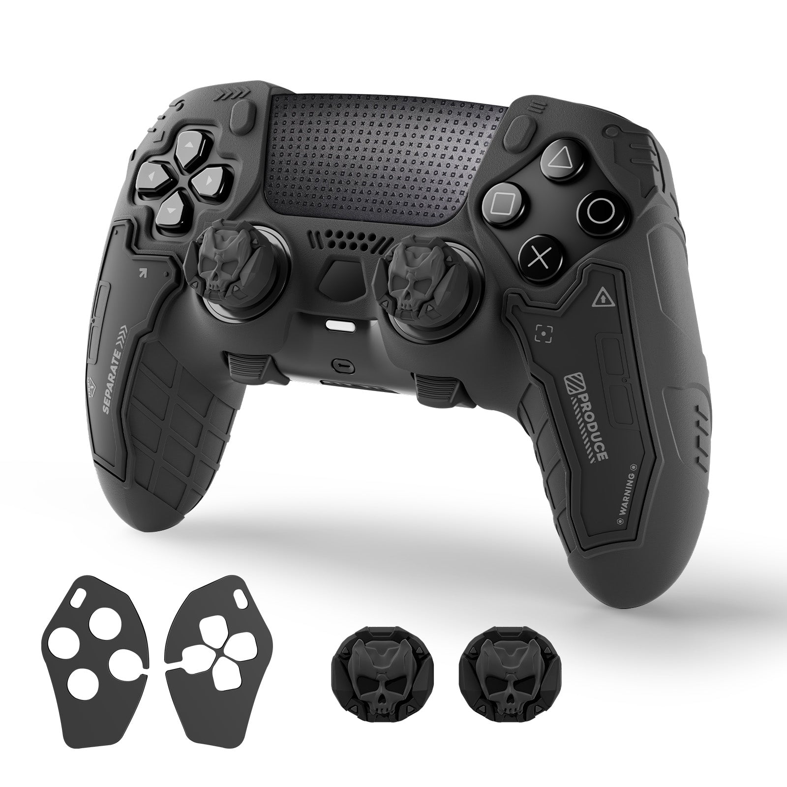 GESTAC Ghost Gray PS5 Elite Tactical Controller Skin