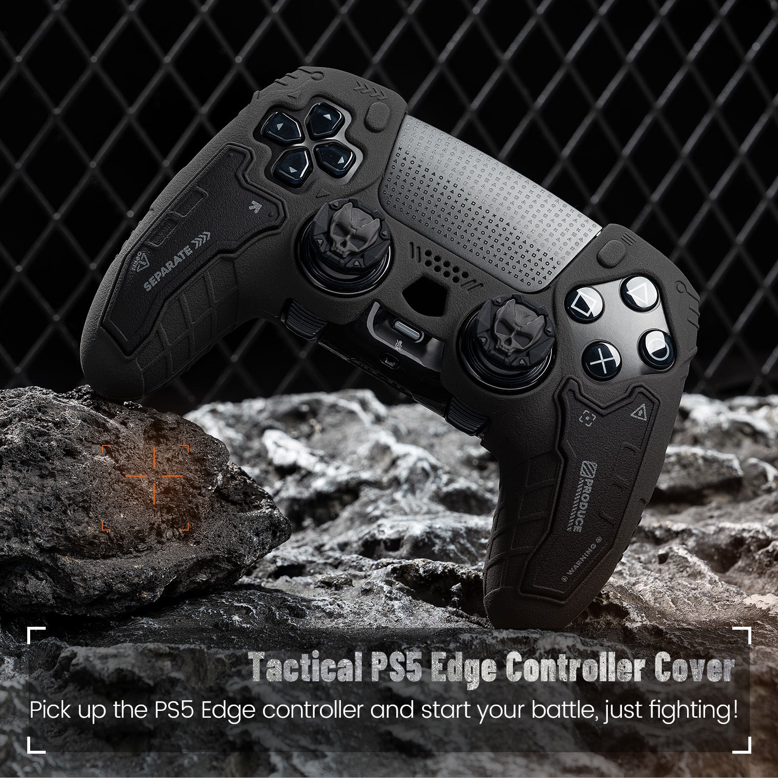 GESTAC Ghost Gray PS5 Elite Tactical Controller Skin