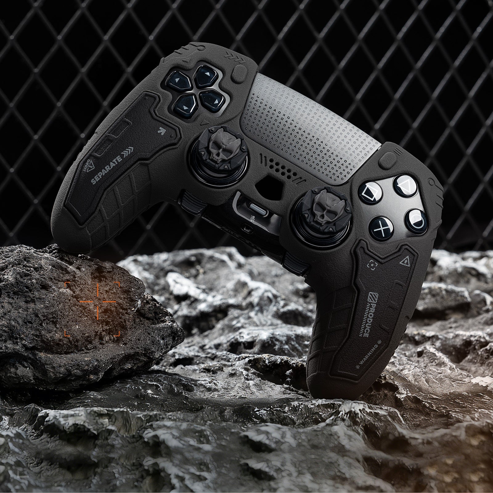 GESTAC Ghost Gray PS5 Elite Tactical Controller Skin